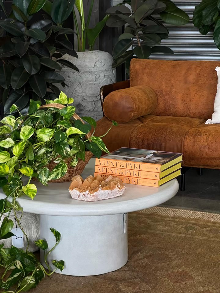 Stylish concrete coffee table