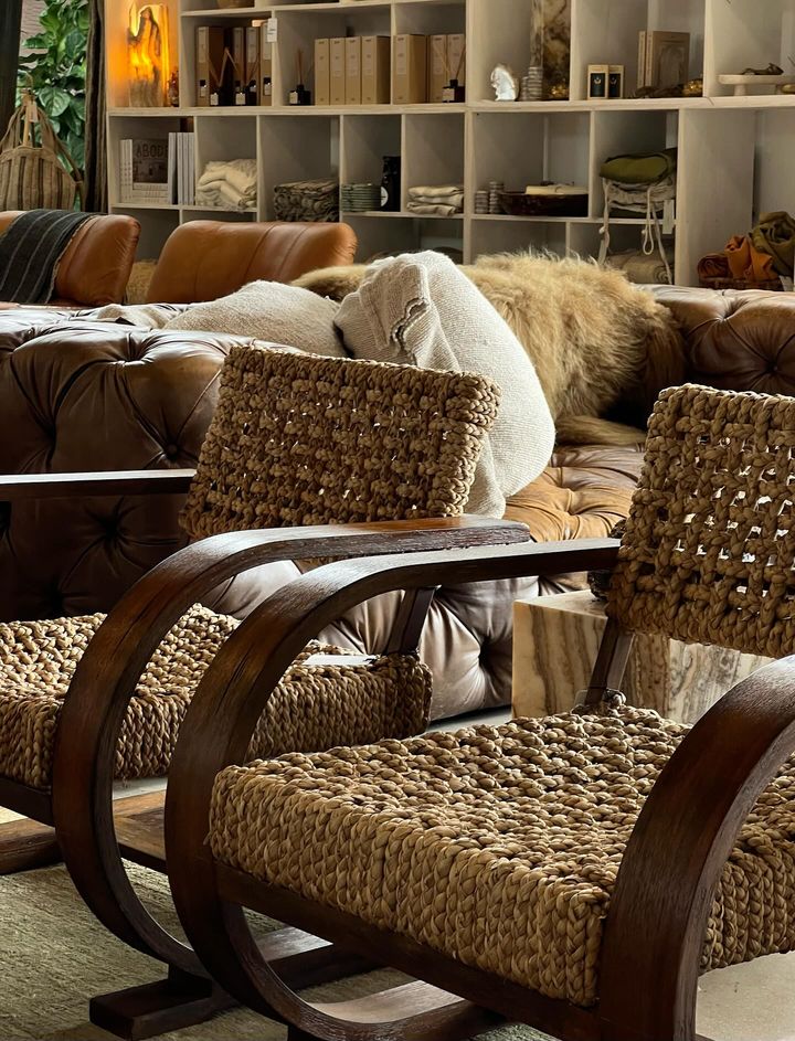 Handmade Cantilever Rope Chair