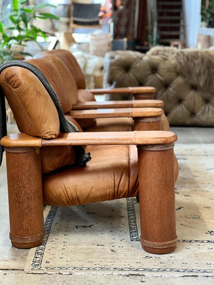 Pacific Green Vintage Messina Arm Chair