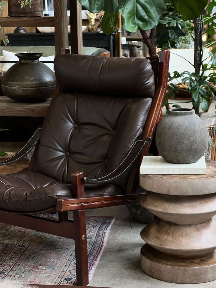 Original Genuine Leather Tessa Arm Chair