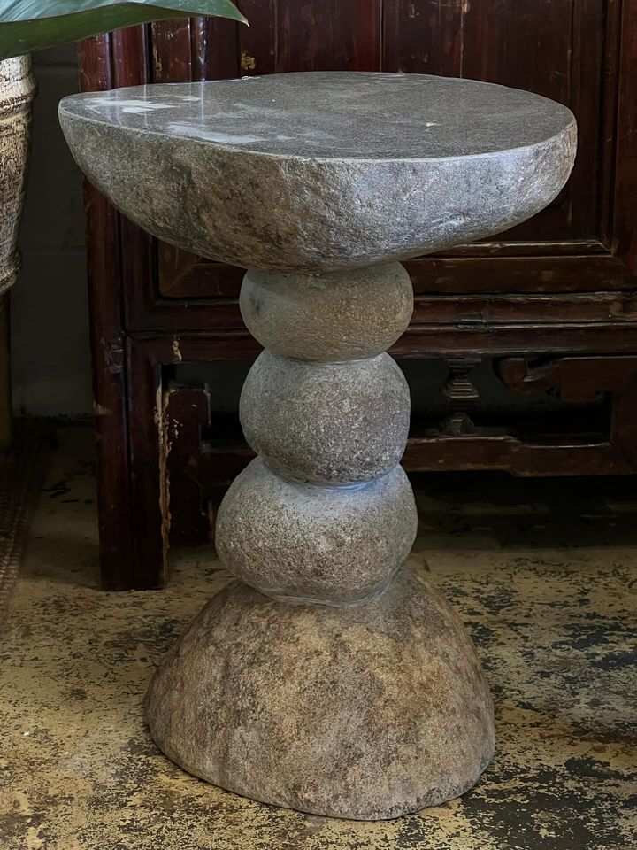 Organic Stone Side Table